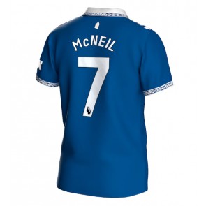 Everton Dwight McNeil #7 Hemmatröja 2023-24 Kortärmad